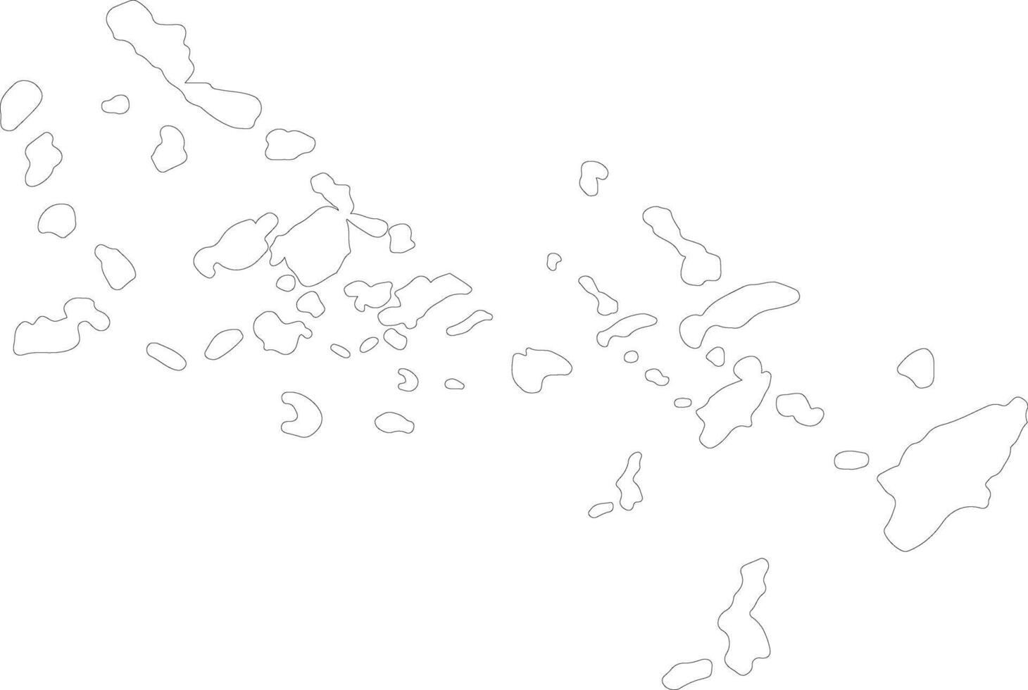 Notio Aigaio Greece outline map vector