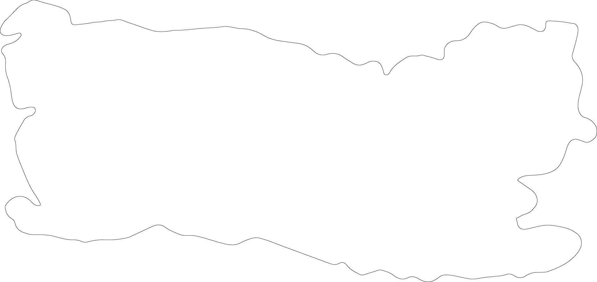 Oise France outline map vector