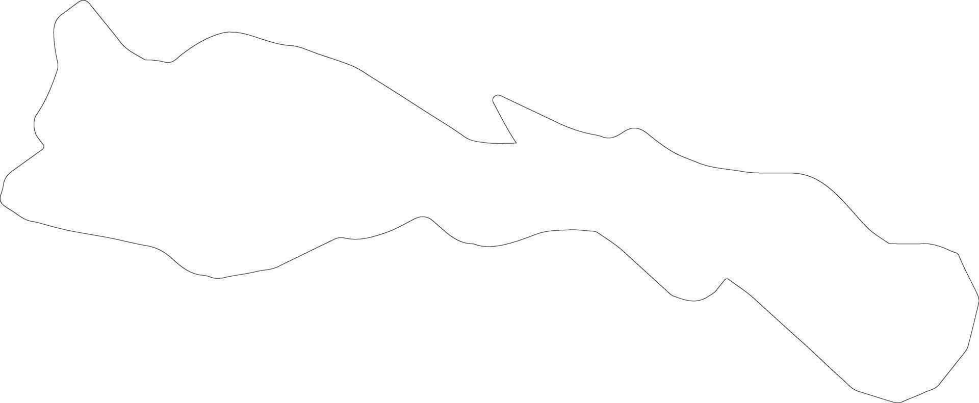 Mayaguana The Bahamas outline map vector