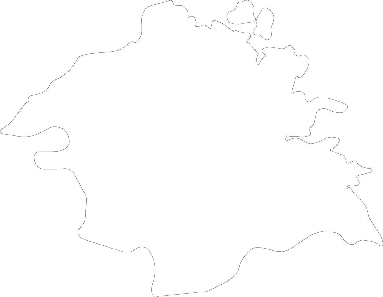 Olbia-Tempio Italy outline map vector