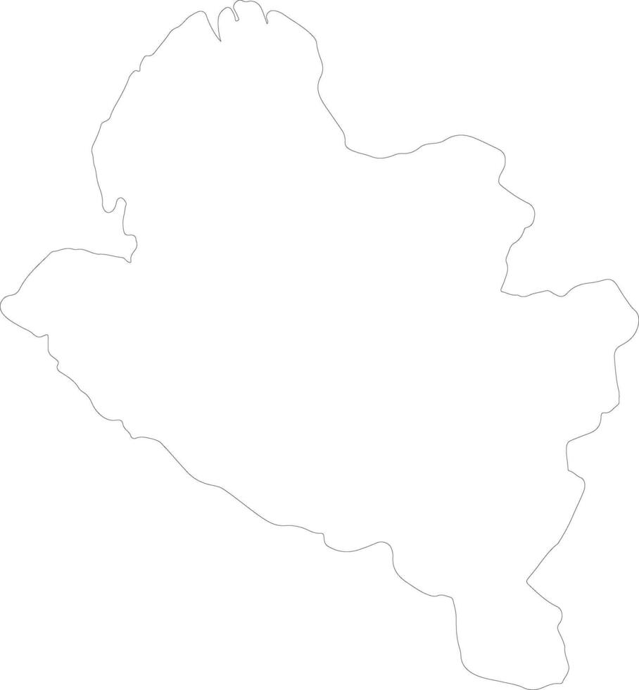 Narino Colombia outline map vector