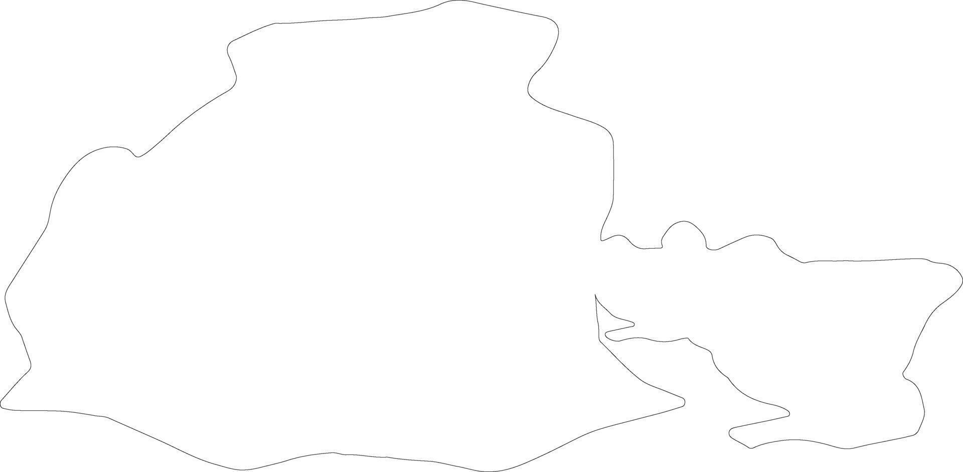 Obwalden Switzerland outline map vector