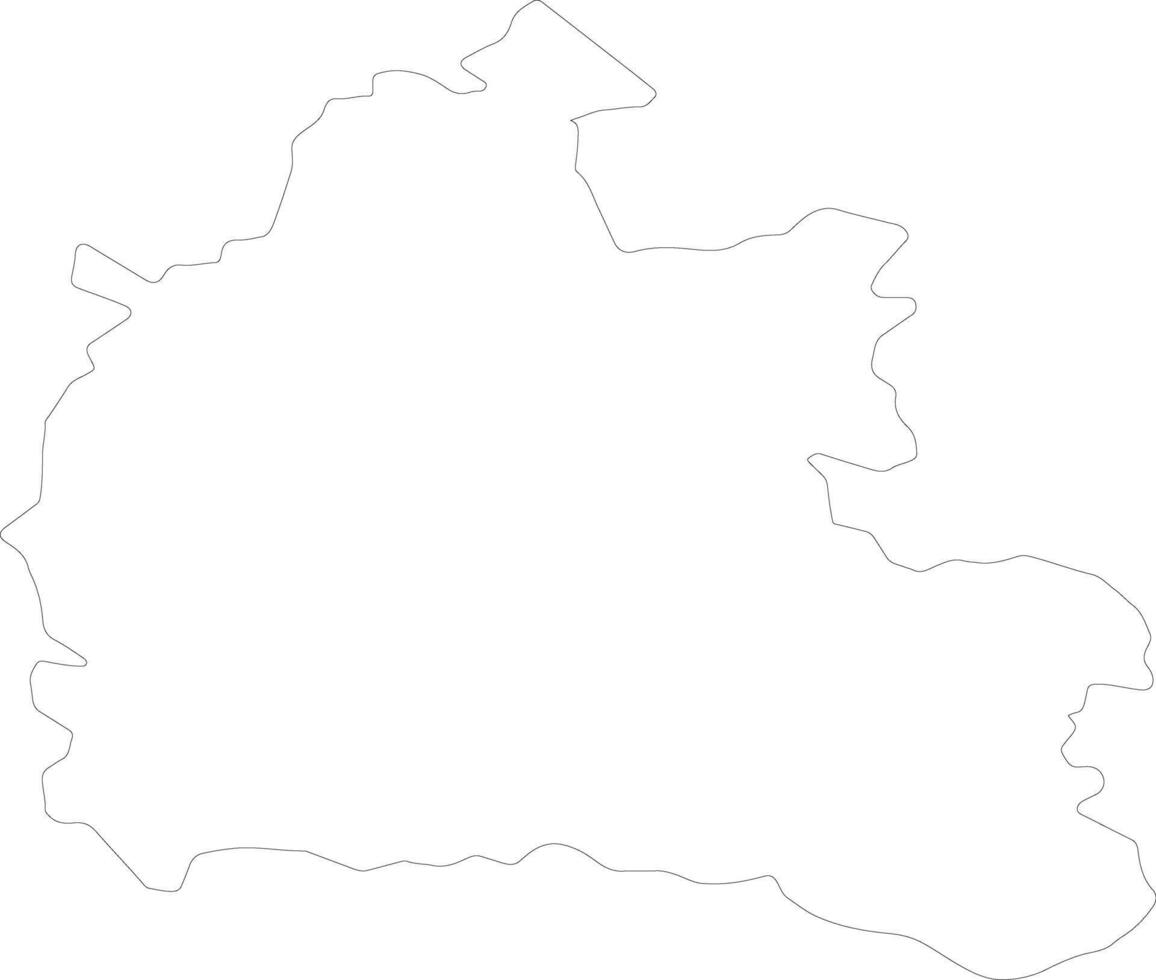 Oxfordshire United Kingdom outline map vector