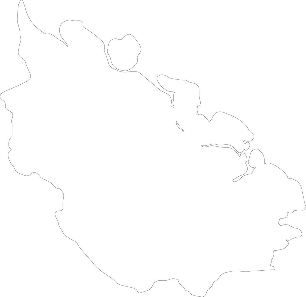 Riau Indonesia outline map vector
