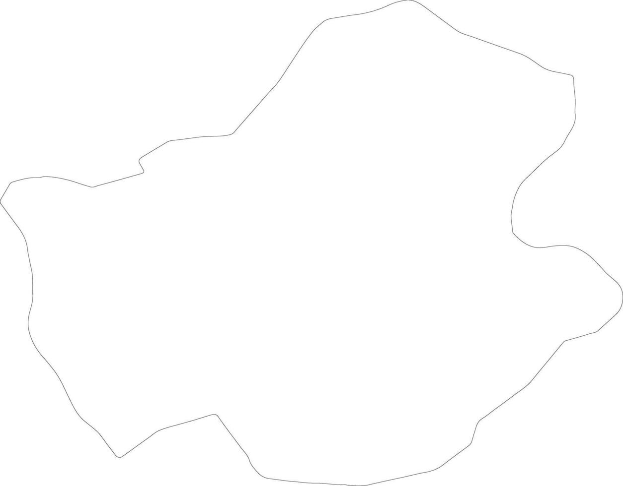 Punakha Bhutan outline map vector