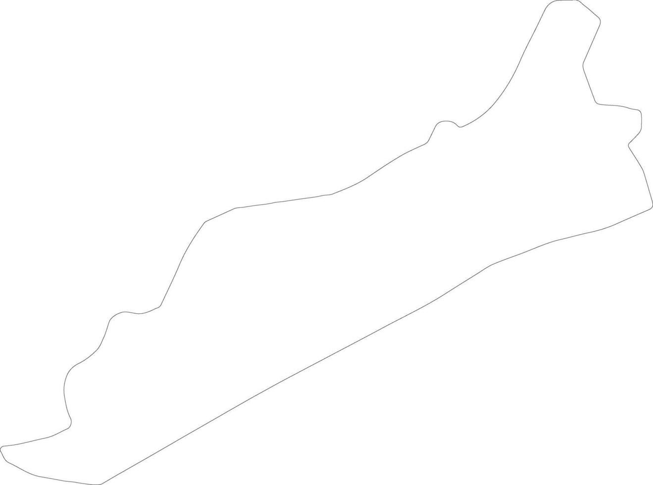 Qusar Azerbaijan outline map vector