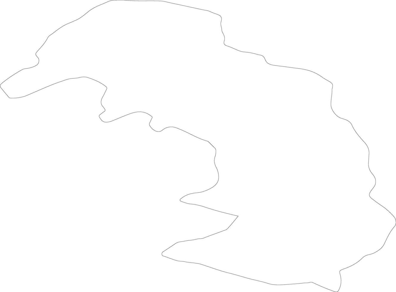 Sabirabad Azerbaijan outline map vector