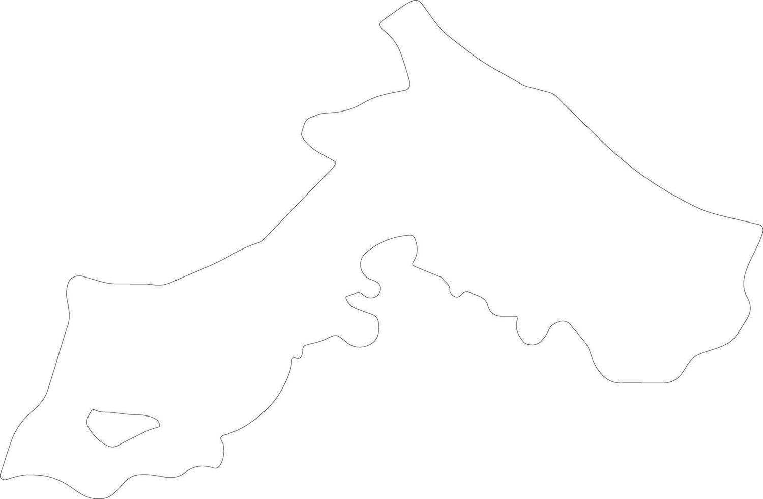 Rimini Italia contorno mapa vector