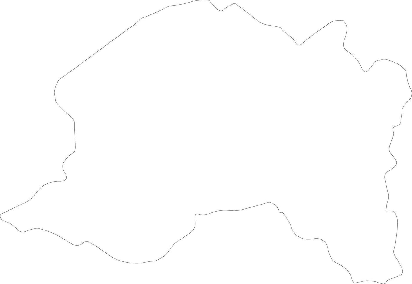 Region Metropolitana de Santiago Chile outline map vector