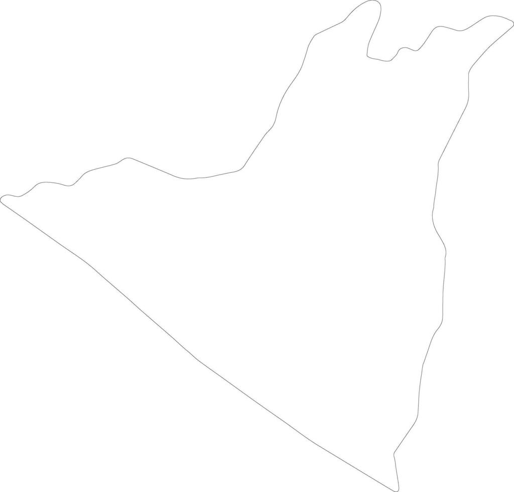 Retalhuleu Guatemala outline map vector