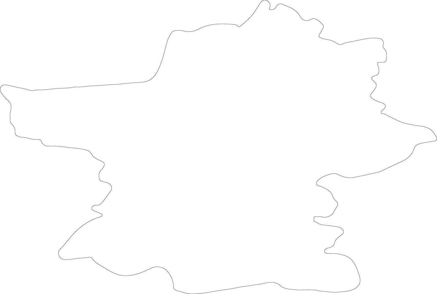 Paijat-Hame Finland outline map vector