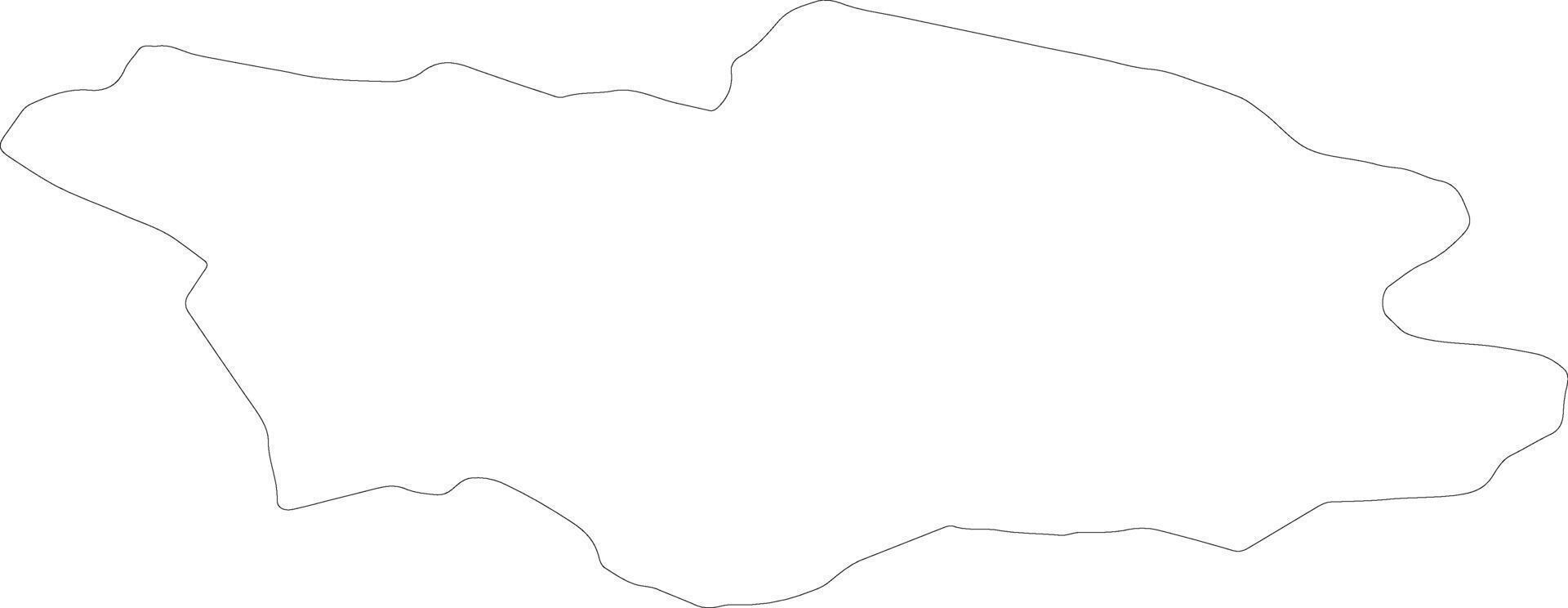 Racha-Lechkhumi-Kvemo Svaneti Georgia outline map vector