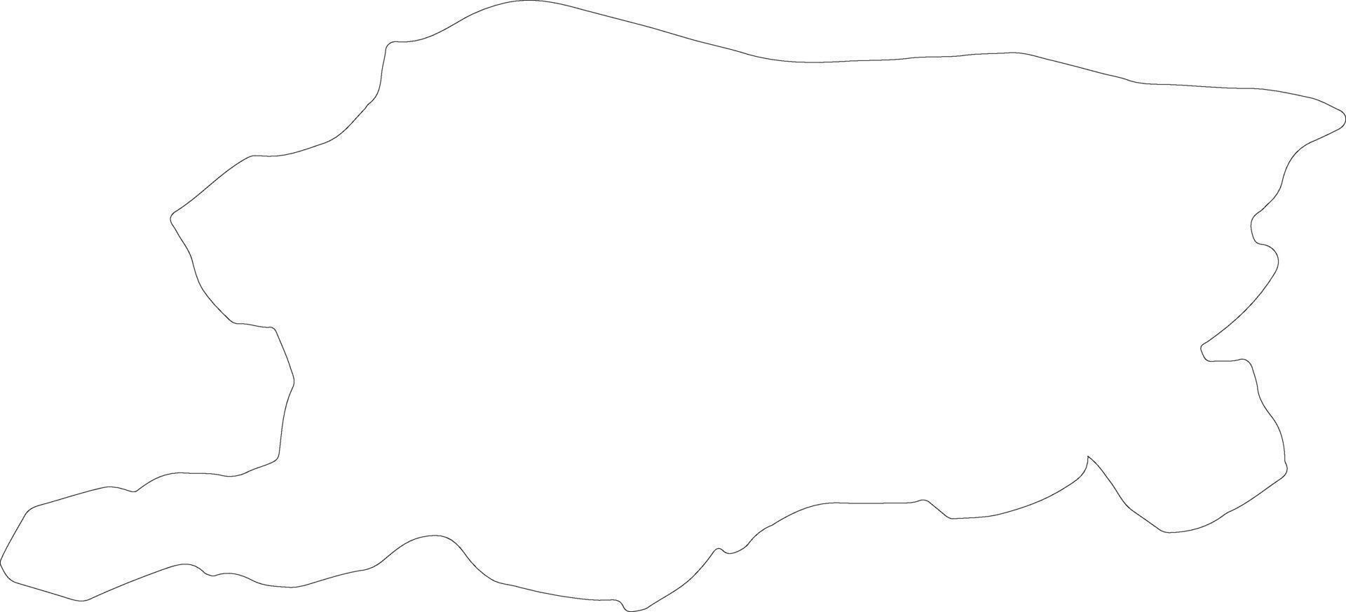 pleven Bulgaria contorno mapa vector