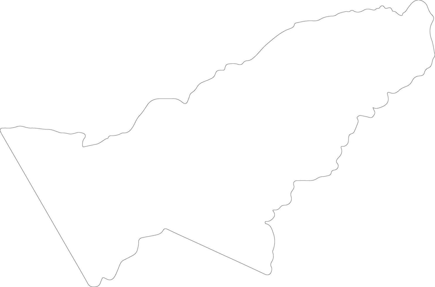 Pando Bolivia outline map vector