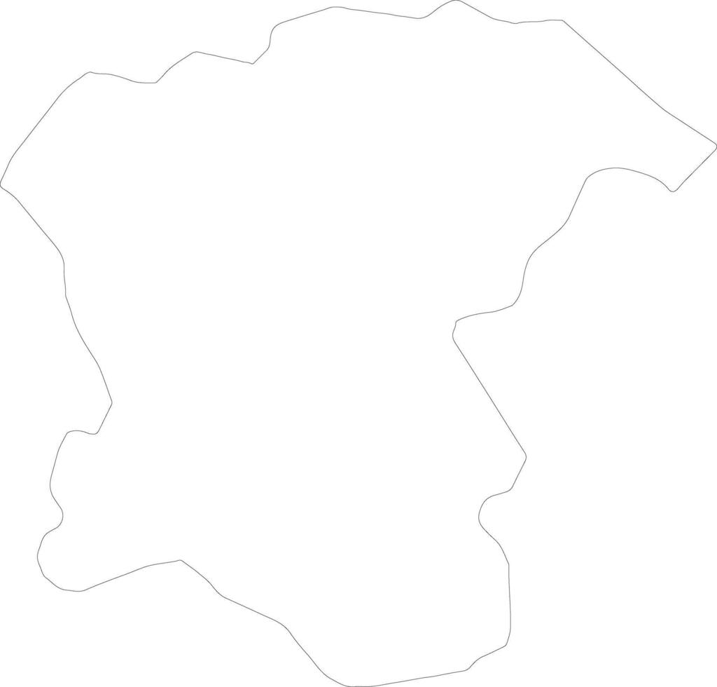 Pescara Italy outline map vector