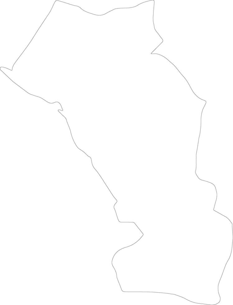 Paro Bhutan outline map vector