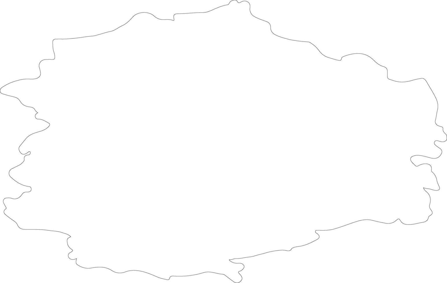 Pirkanmaa Finland outline map vector