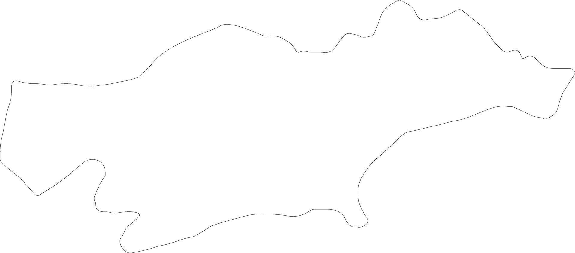 Passore Burkina Faso outline map vector