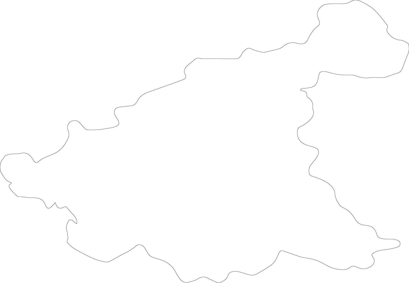 rieti Italia contorno mapa vector