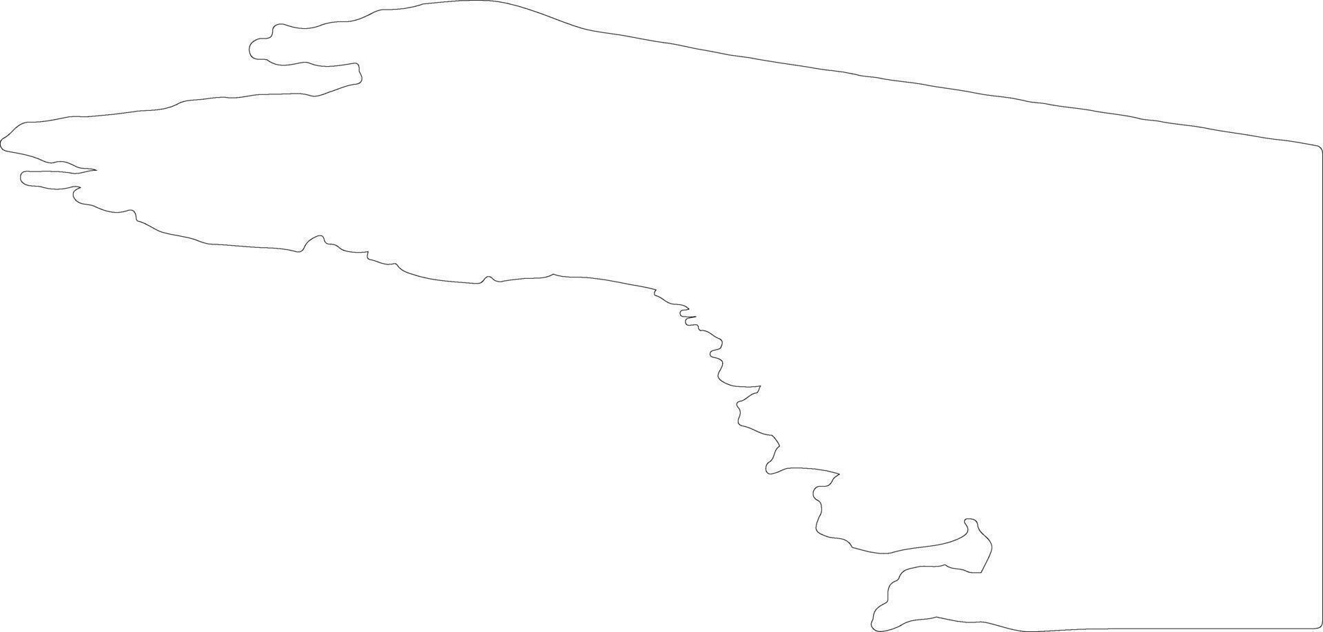 Qaasuitsup Kommunia Greenland outline map vector
