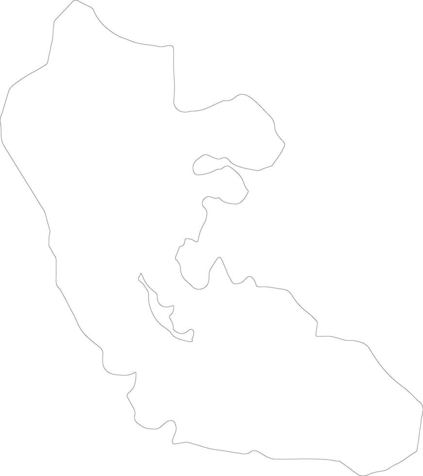 Risaralda Colombia outline map vector