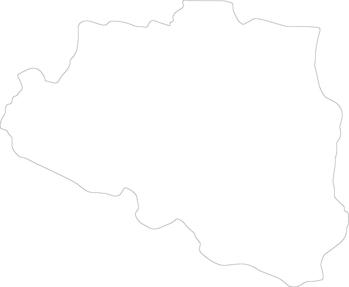 Rajshahi Bangladesh contorno mapa vector