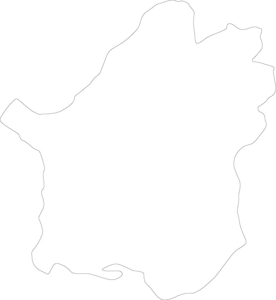 Paktika Afghanistan outline map vector