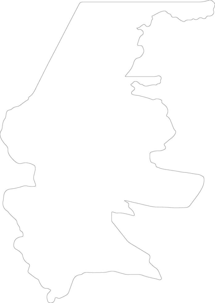 Quiche Guatemala outline map vector