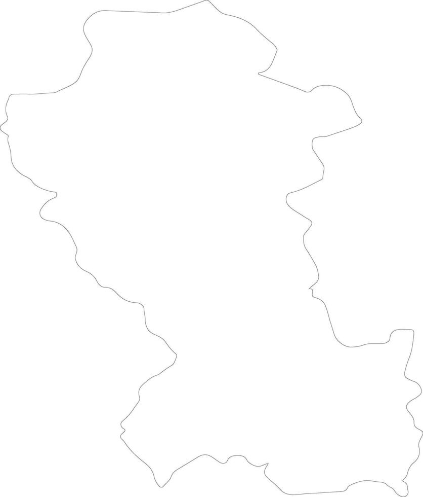 Potenza Italy outline map vector