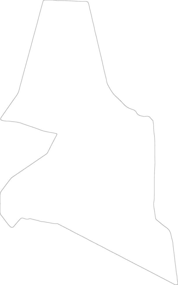 Saint John Dominica outline map vector