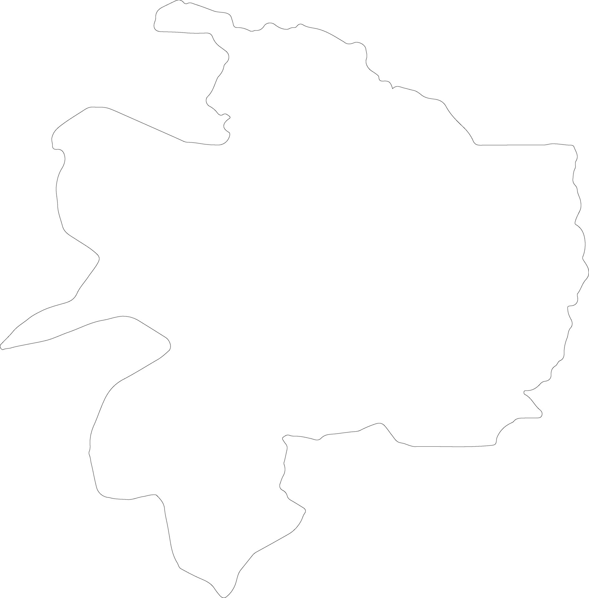 Razavi Khorasan Iran outline map 38097447 Vector Art at Vecteezy