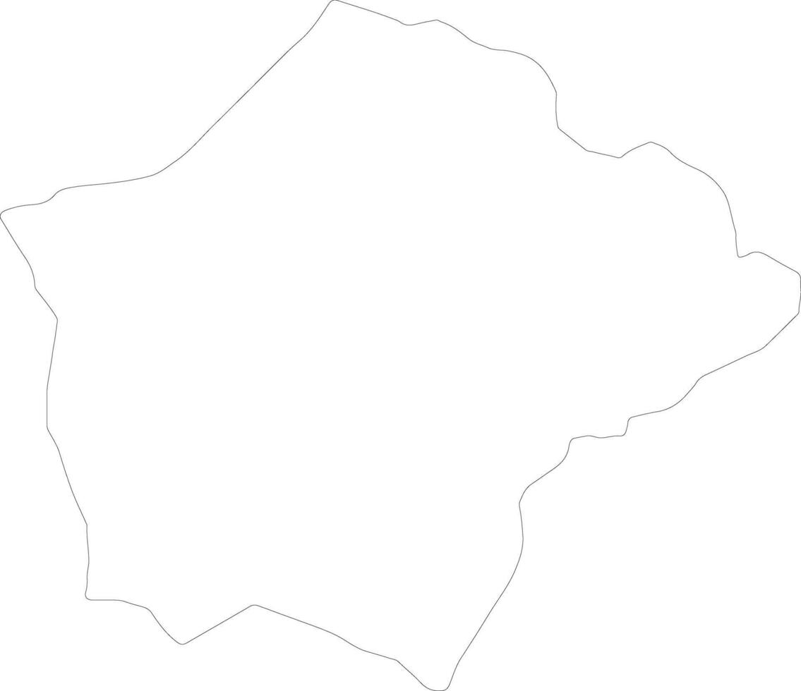 Ruyigi Burundi outline map vector