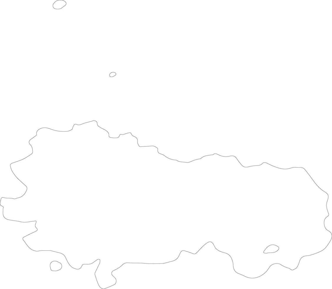 Palermo Italy outline map vector