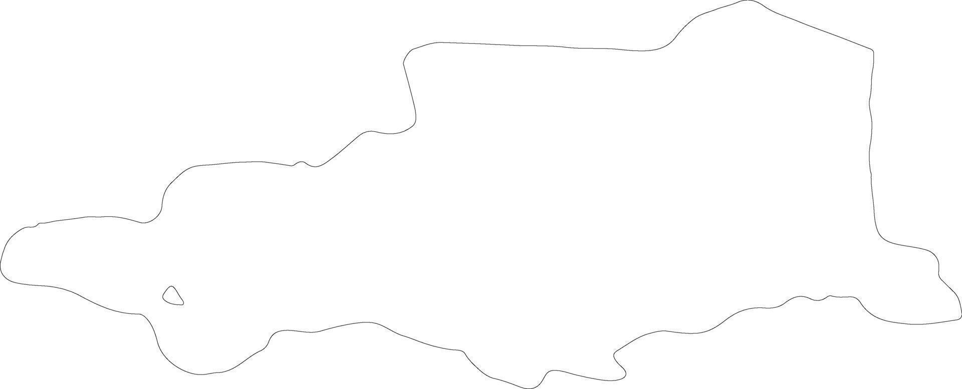 Pyrenees-Orientales France outline map vector