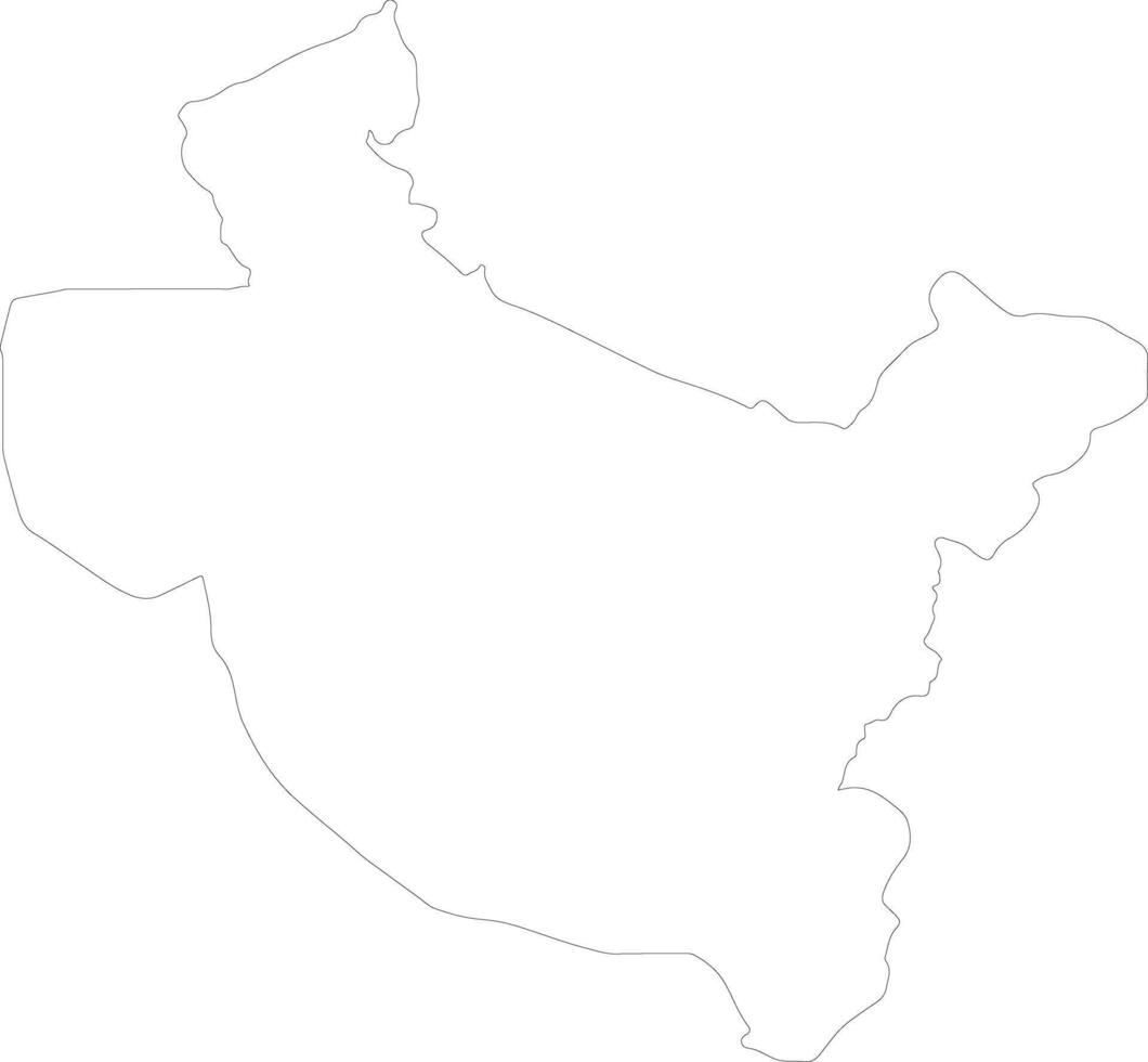 sala complemento Irak contorno mapa vector