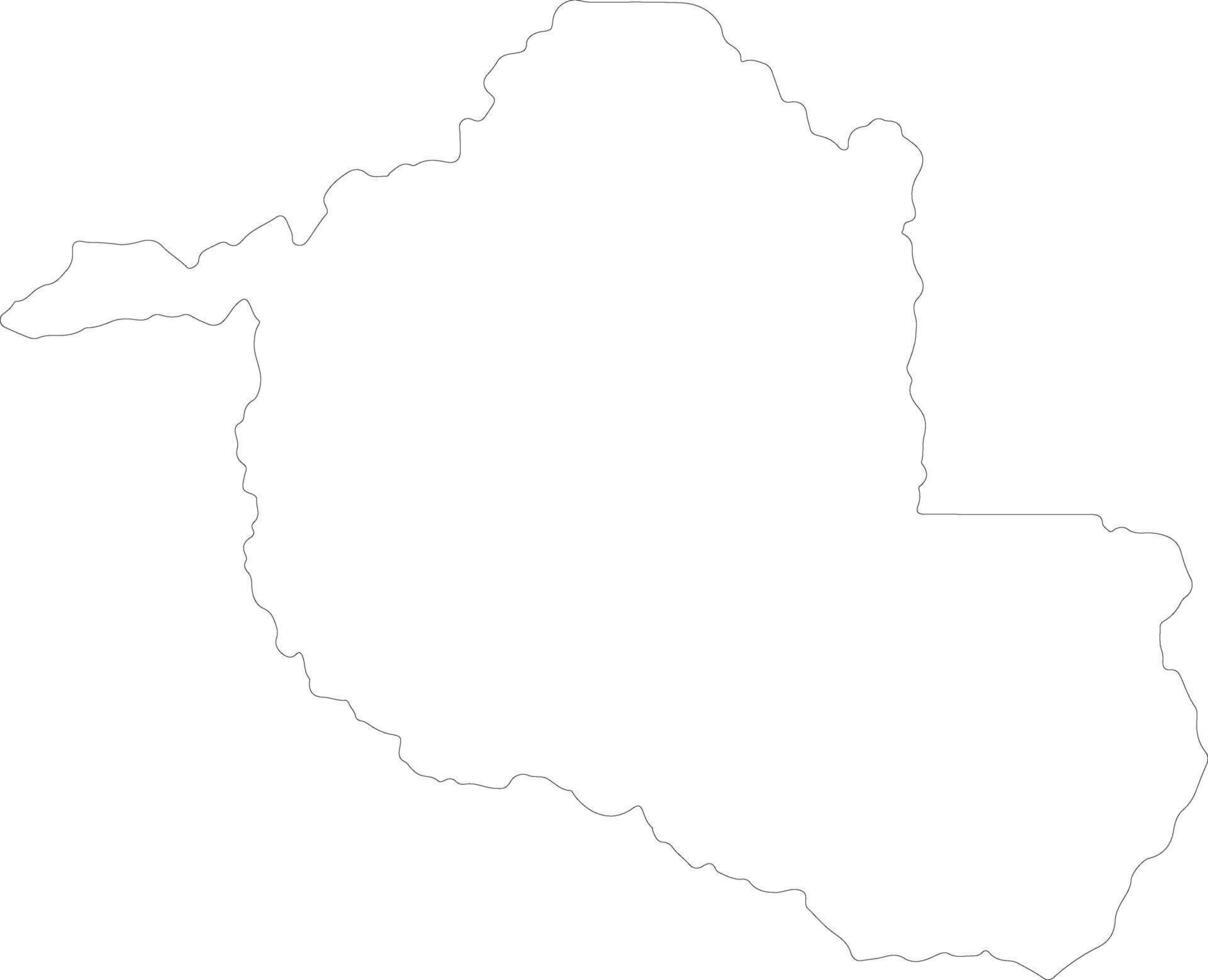 Rondonia Brazil outline map vector