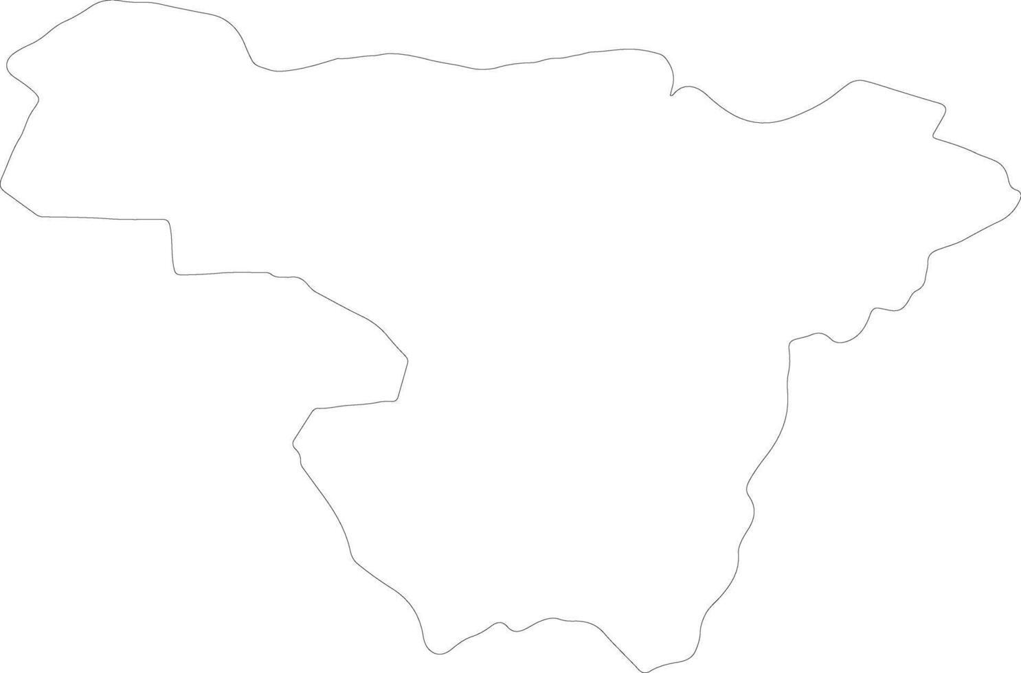 Pichincha Ecuador outline map vector