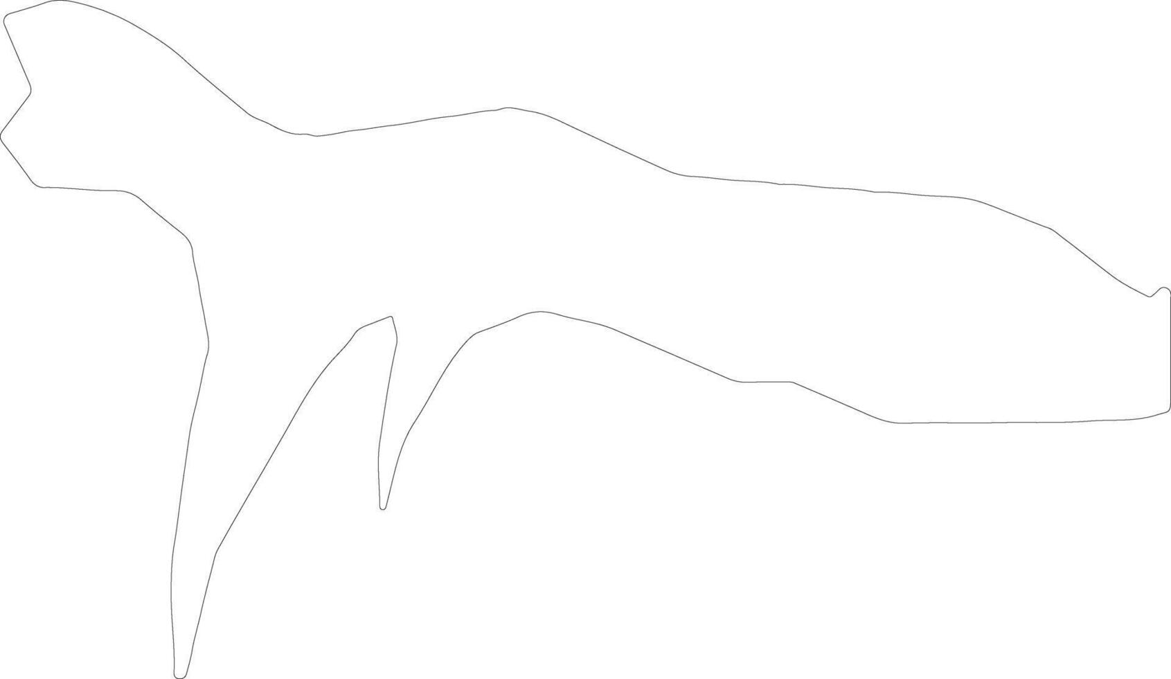 Ribeira Brava Cape Verde outline map vector