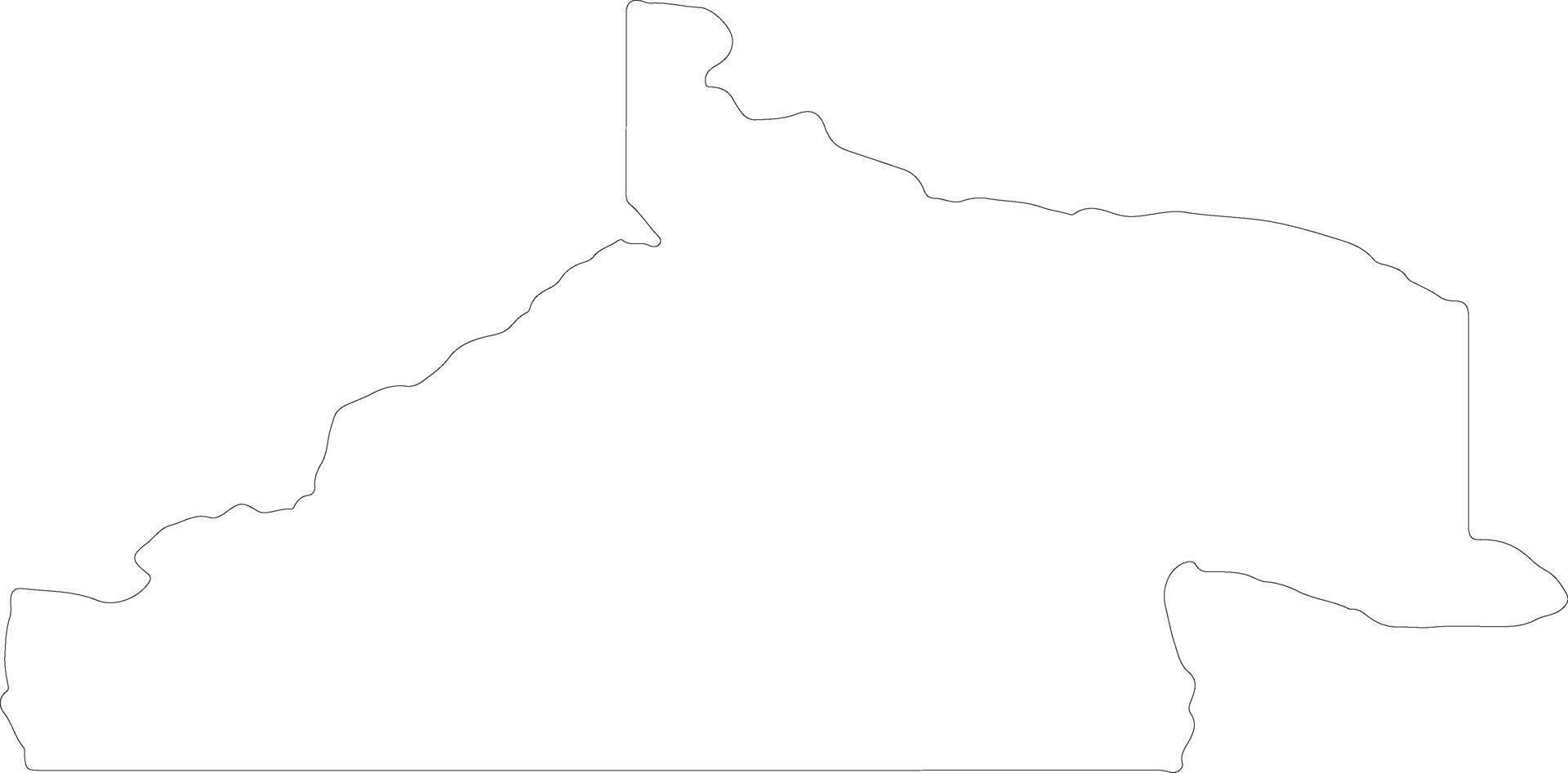 Rio Negro Argentina outline map vector