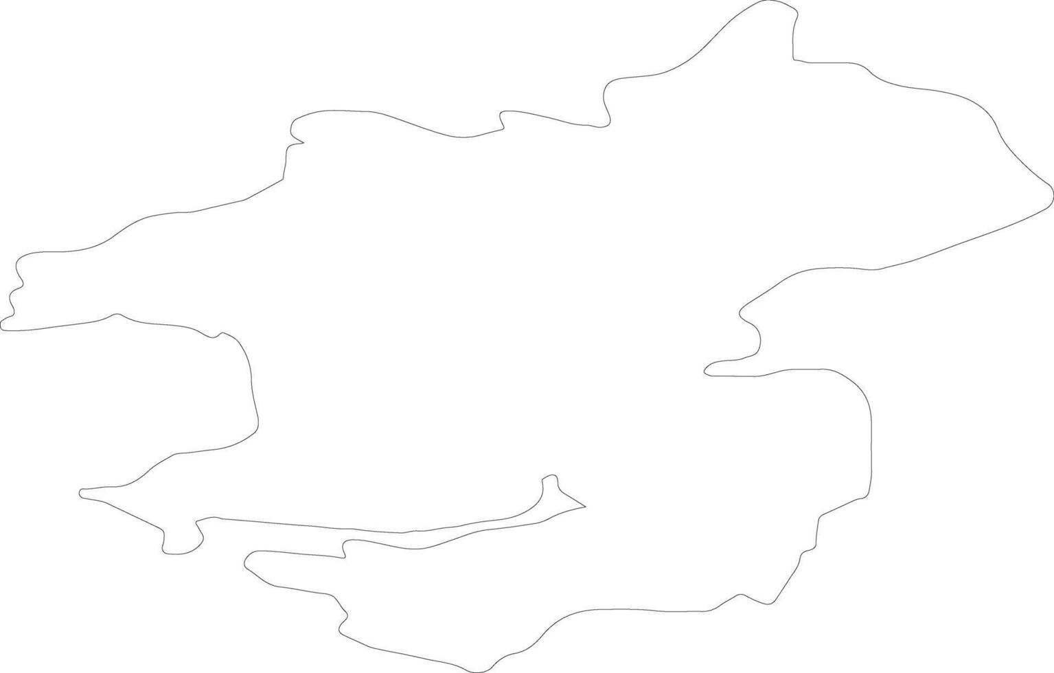 Pembrokeshire United Kingdom outline map vector