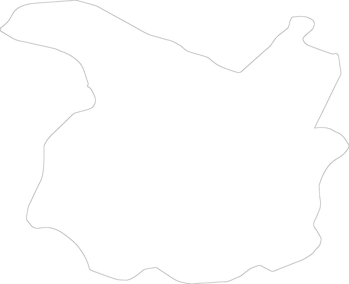 Pistoia Italy outline map vector