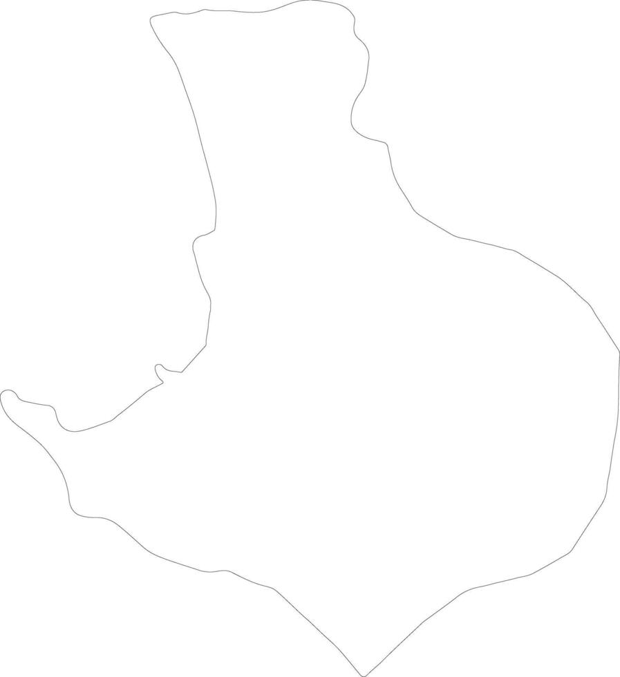Santa Elena Ecuador outline map vector