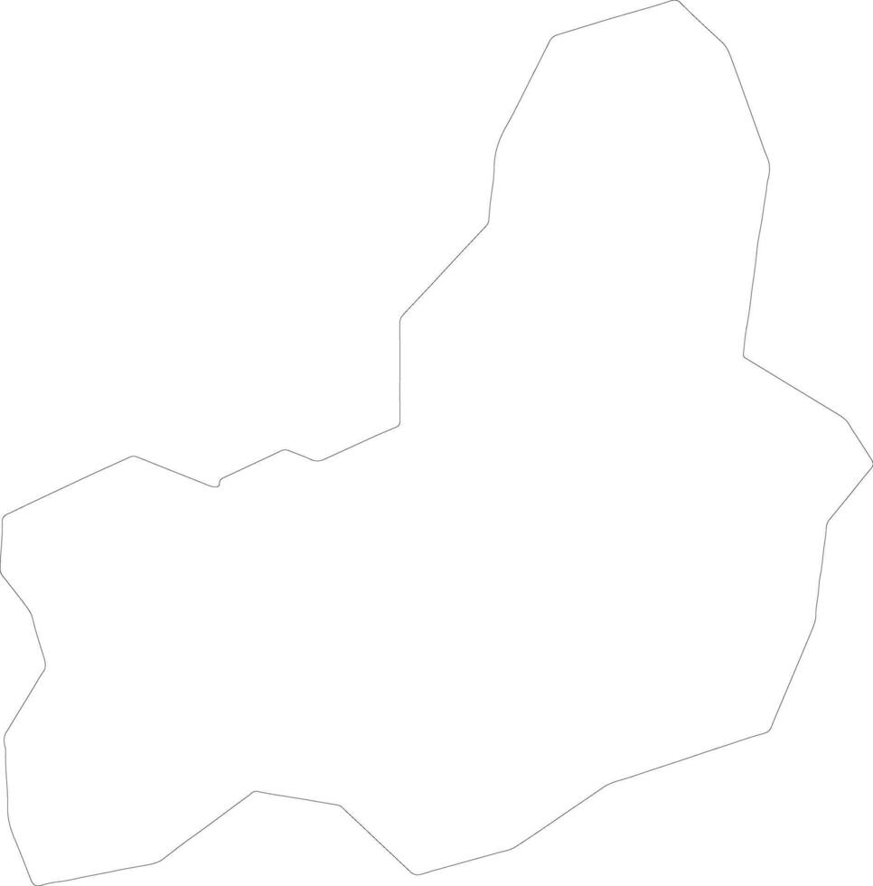 Selebi-Phikwe Botswana outline map vector