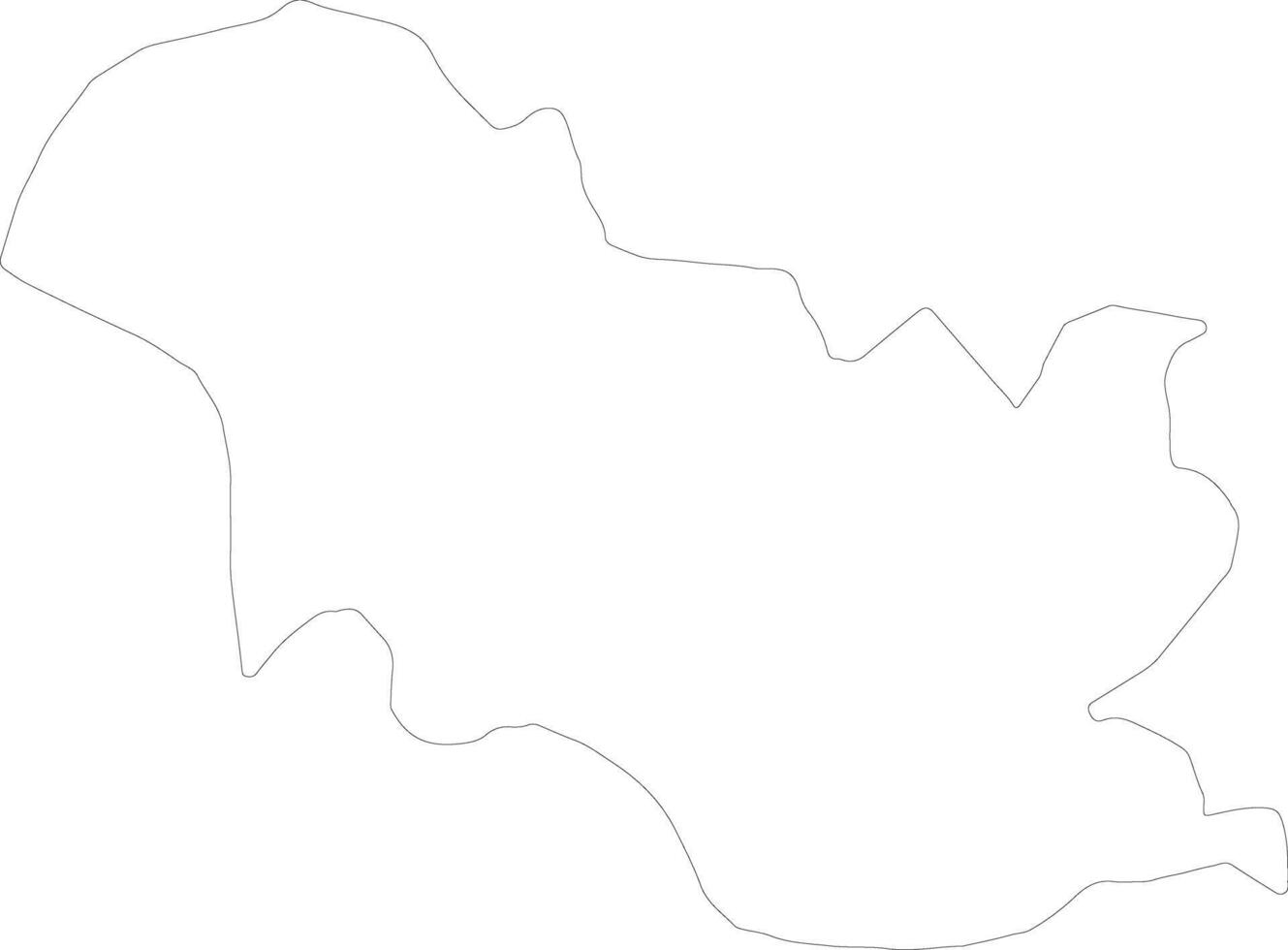 Samchi Bhutan outline map vector