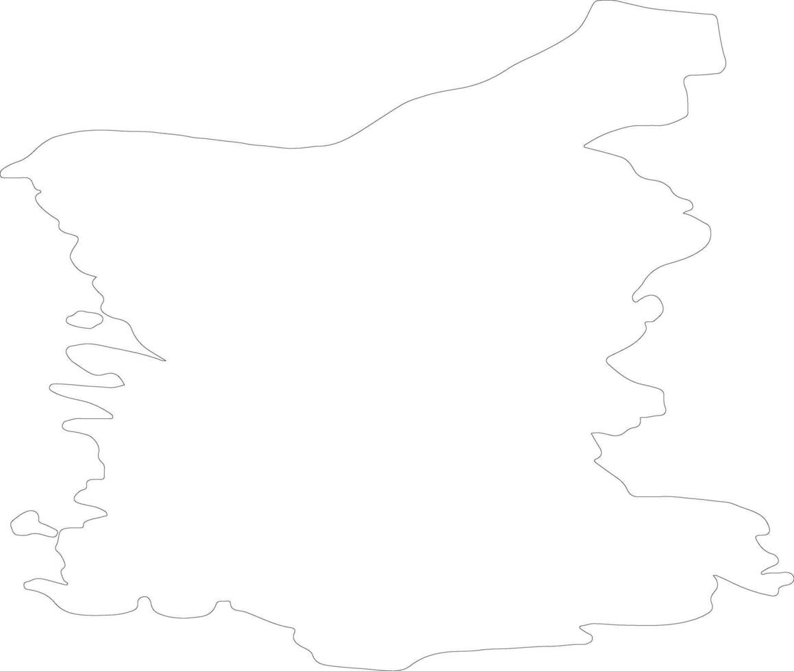 satakunta Finlandia contorno mapa vector