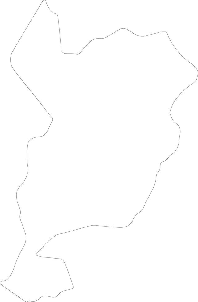 san marcos Guatemala contorno mapa vector