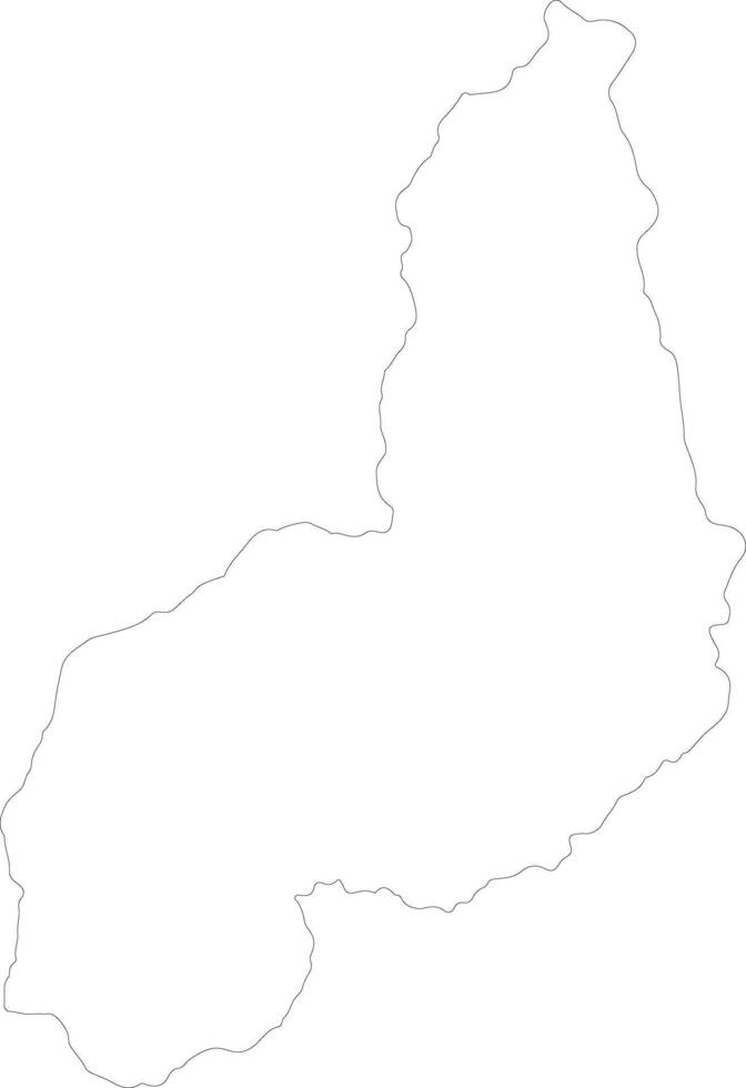 Piaui Brazil outline map vector