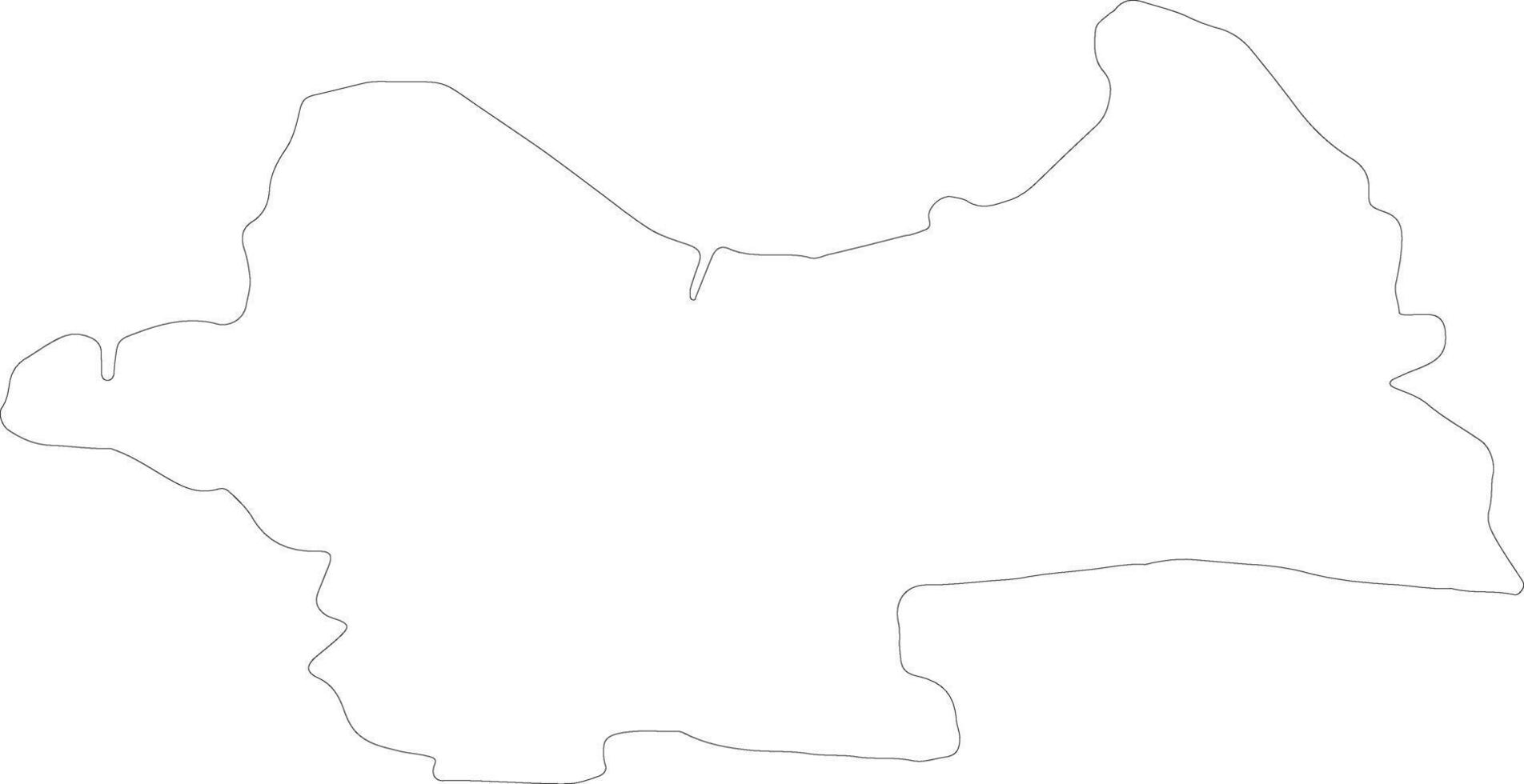 South Tipperary Ireland outline map vector
