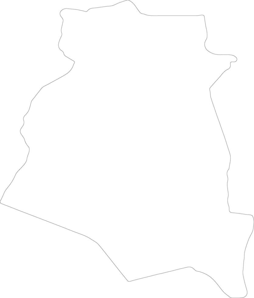 South Khorasan Iran outline map vector