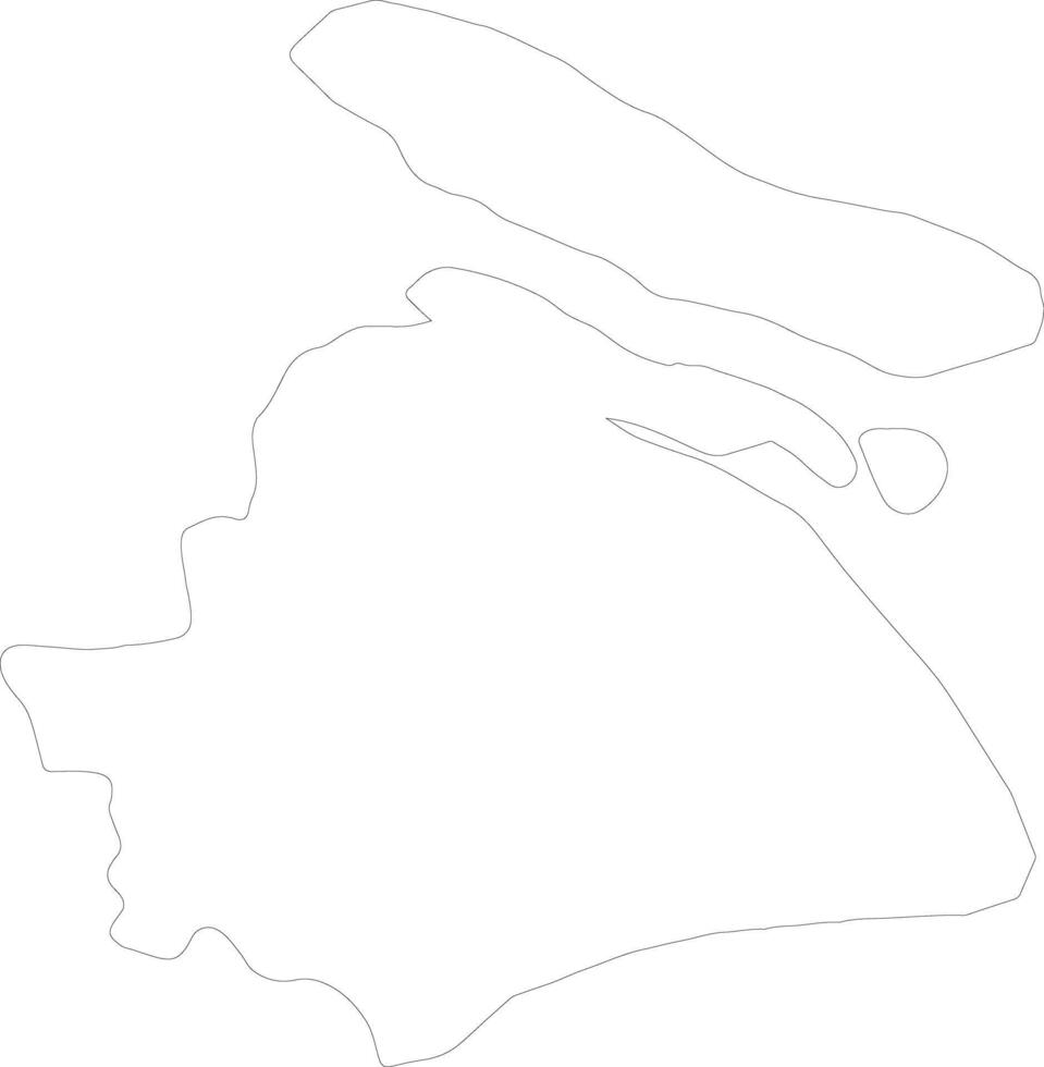 Shanghai China outline map vector